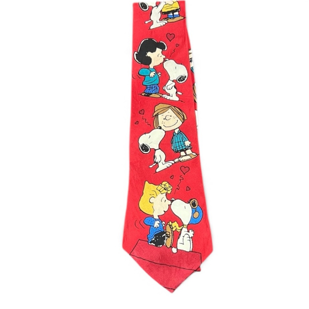 Peanuts Tie 100% Silk Salant Menswear Group Vintage Snoopy Sally Lucy and Others